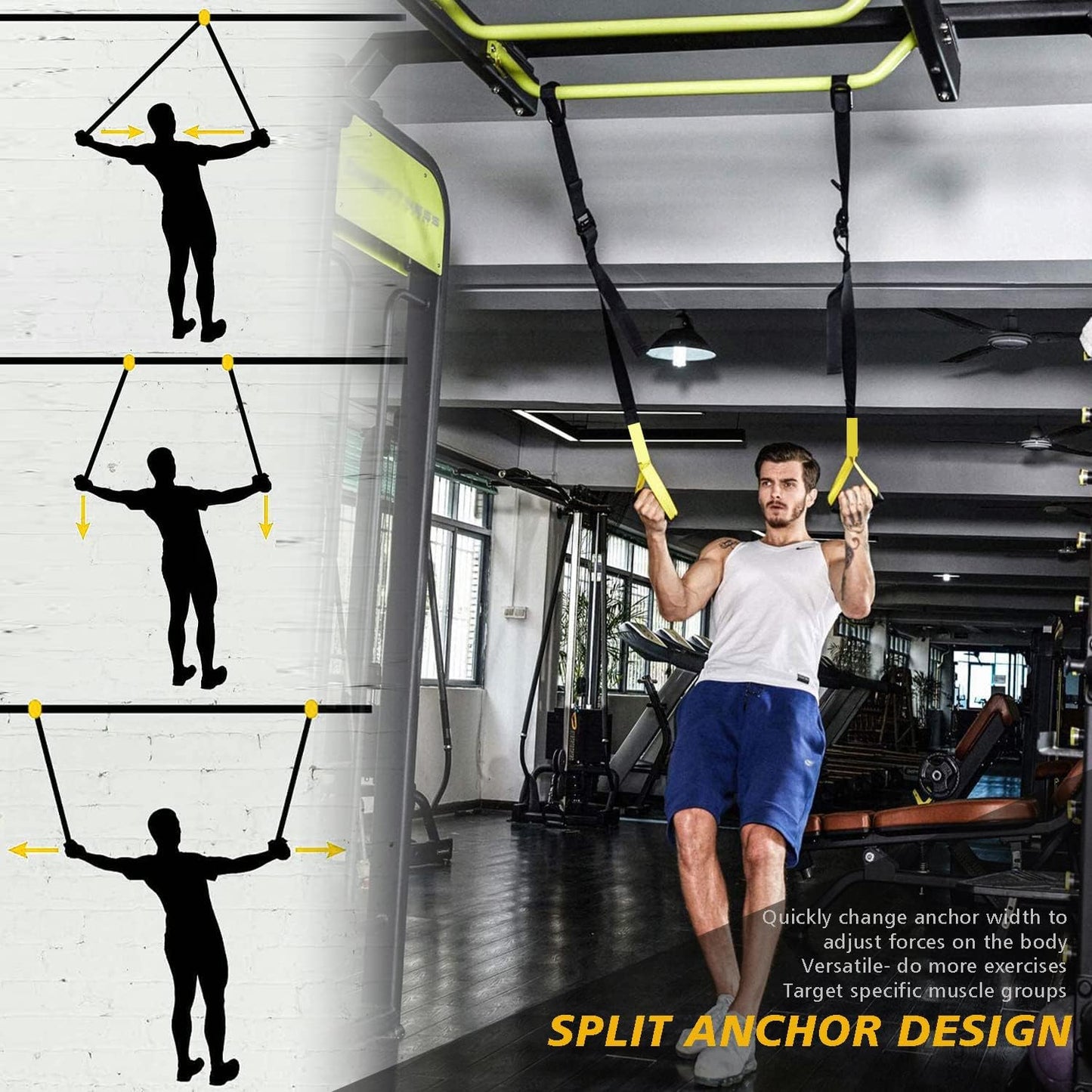 UONNER Suspension Trainer - Versatile Home Gym Equipment for Full Body Workouts