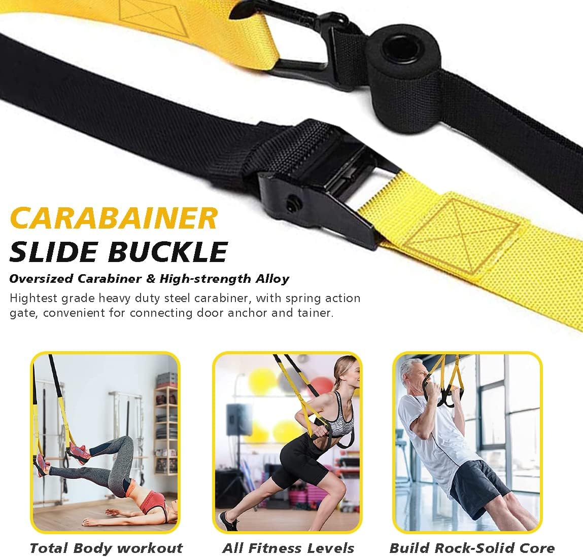 UONNER Suspension Trainer - Versatile Home Gym Equipment for Full Body Workouts